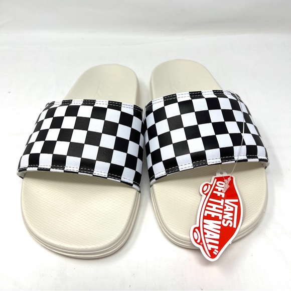 Vans Women’s Range Slide On Checkerboard Sandals - Picture 2 of 7